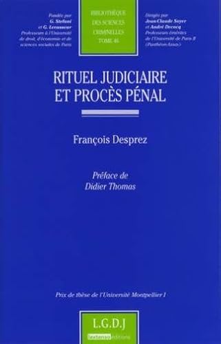 Stock image for Rituel judiciaire et procs pnal for sale by Revaluation Books