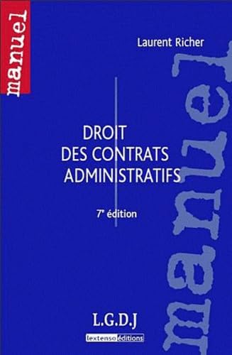 Stock image for Droit des contrats administratifs for sale by Ammareal