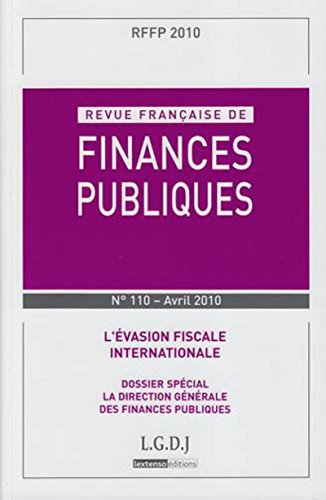 Stock image for RFFP. Revue franaise de finances publiques N110. 2010 for sale by LiLi - La Libert des Livres