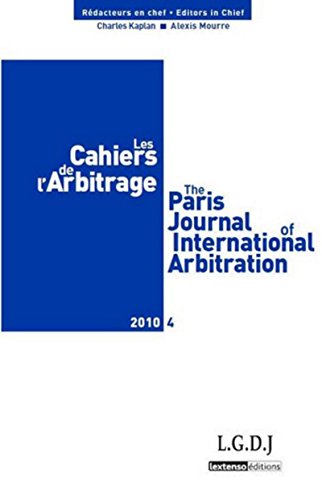 Stock image for Les Cahiers de l'Arbitrage, N 4/2010 : for sale by Revaluation Books