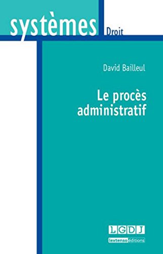 Beispielbild fr Le Procs administratif zum Verkauf von Ammareal