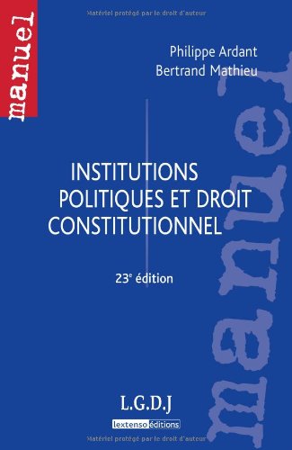 Stock image for Institutions politiques et droit constitutionnel for sale by Ammareal