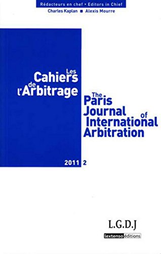LES CAHIERS DE L ARBITRAGE N 2 - 2011 (9782275036939) by COLLECTIF