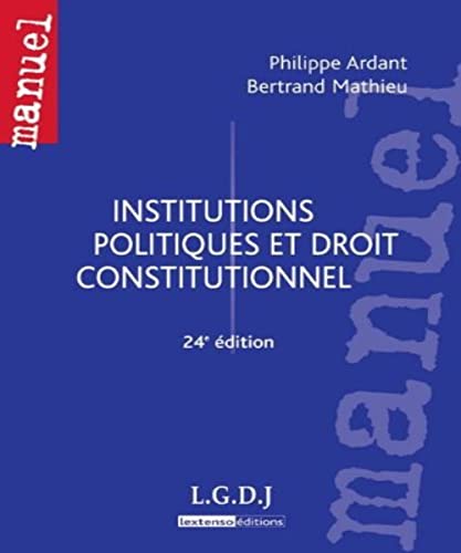 Imagen de archivo de Institutions politiques et droit constitutionnel a la venta por medimops