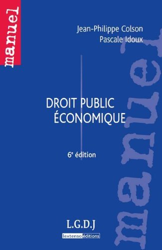 Beispielbild fr Droit public conomique zum Verkauf von Ammareal