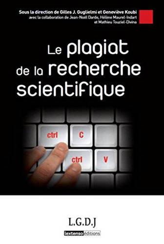 Stock image for Le plagiat de la recherche scientifique for sale by Revaluation Books