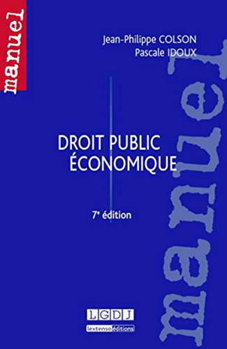Beispielbild fr Droit public conomique, 7me Ed zum Verkauf von Ammareal