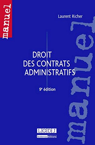 Stock image for Droit des contrats administratifs, 9me Ed for sale by Ammareal