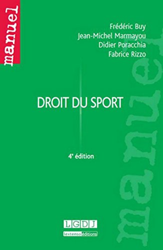 9782275039954: DROIT DU SPORT - 4ME DITION