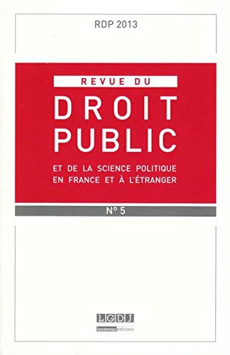 Beispielbild fr Revue du droit public, N 5, Septembre-octobre 2013 : zum Verkauf von Ammareal