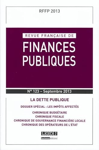 Stock image for REVUE FRANAISE DE FINANCES PUBLIQUES N 123 - 2013 [Broch] COLLECTIF for sale by BIBLIO-NET