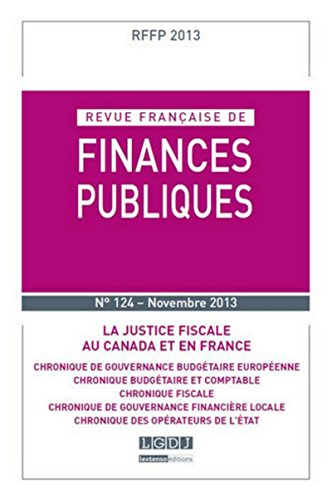 Stock image for RFFP - Revue Franaise de Finances Publiques N124-2013 Collectif for sale by BIBLIO-NET