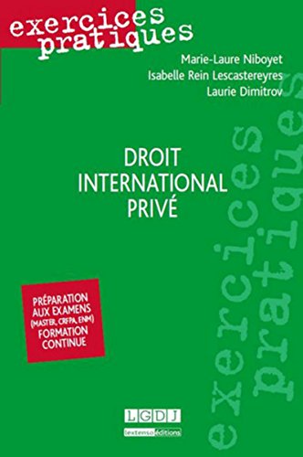 Stock image for Exercices pratiques - Droit international priv for sale by Ammareal