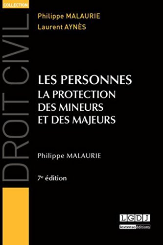 Beispielbild fr Droit civil - Les personnes. La protection des mineurs et des majeurs, 7me dition zum Verkauf von Ammareal