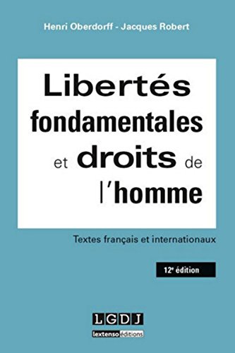 Beispielbild fr Liberts fondamentales et droits de l'homme 12me zum Verkauf von Ammareal