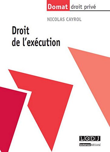 Beispielbild fr Droit de l'excution zum Verkauf von Ammareal