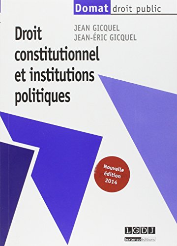 Stock image for Droit constitutionnel et institutions politiques for sale by Ammareal