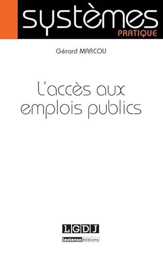 Stock image for l'accs aux emplois publics for sale by Gallix