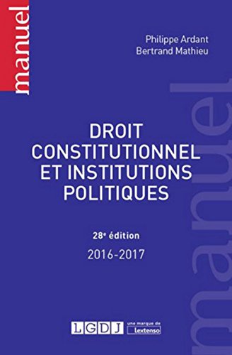 Stock image for Droit constitutionnel et institutions politiques for sale by medimops