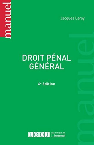 9782275045306: Droit pnal gnral, 6me Ed.