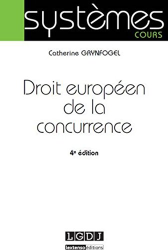 Stock image for Droit europen de la concurrence for sale by medimops