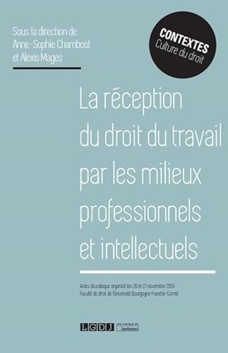 9782275047508: la rception du droit du travail par les milieux professionnels et intellectuels