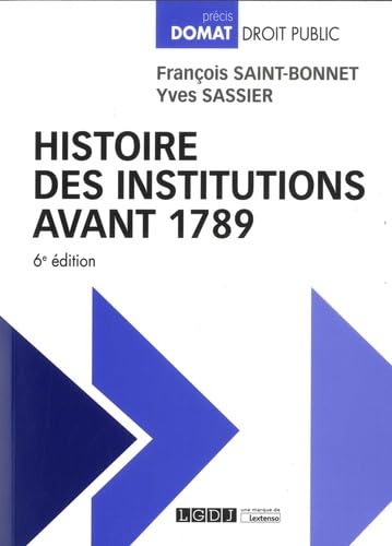 9782275054797: Histoire des institutions avant 1789