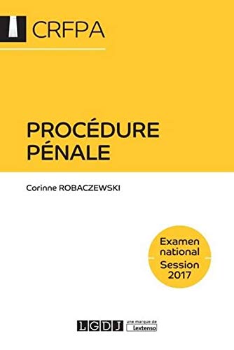 Stock image for Procdure pnale - Examen national Session 2018 for sale by medimops