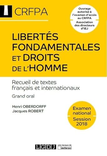 Beispielbild fr Liberts fondamentales et droits de l'homme: Textes franais et internationaux zum Verkauf von Ammareal