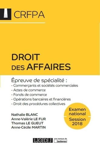 Stock image for Droit des affaires CRFPA for sale by medimops