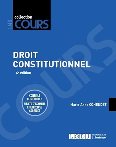 Stock image for Droit constitutionnel (2019) Cohendet, Marie-Anne for sale by BIBLIO-NET
