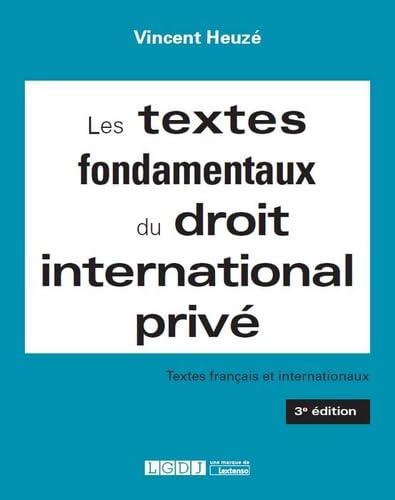 Imagen de archivo de Les textes fondamentaux du droit international prive a la venta por medimops