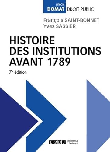 Beispielbild fr Histoire des institutions avant 1789 (2022-2023) zum Verkauf von Gallix