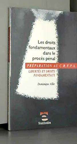 Imagen de archivo de LES DROITS FONDAMENTAUX DANS LE PROCES PENAL LIBERTES ET DROITS FONDAMENTAUX a la venta por medimops