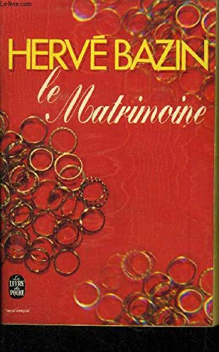 Stock image for Le matrimoine for sale by books-livres11.com