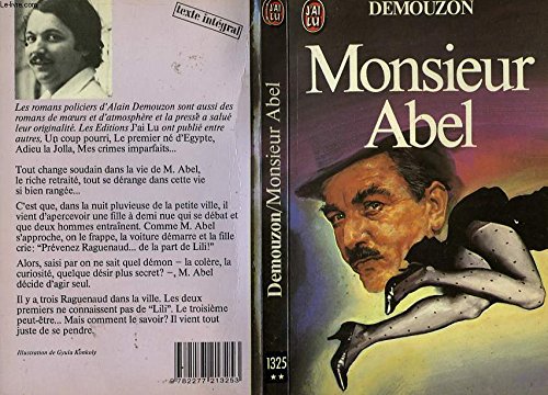 Beispielbild fr Monsieur abel zum Verkauf von Librairie Th  la page