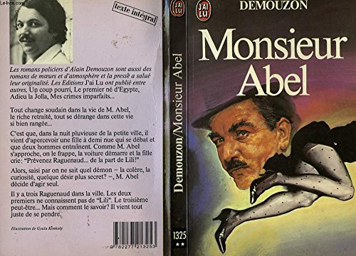 Imagen de archivo de Monsieur abel a la venta por Librairie Th  la page