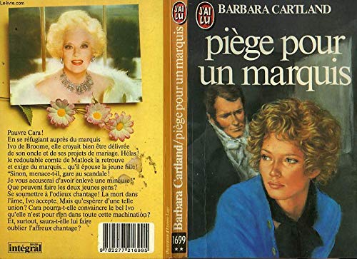 Piege pour un marquis (BARBARA CARTLAND) (9782277216995) by Cartland Barbara