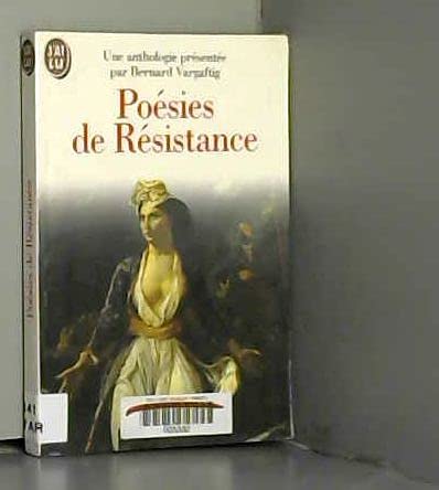 9782277237679: Poesies de resistance (LITTRATURE FRANAISE)