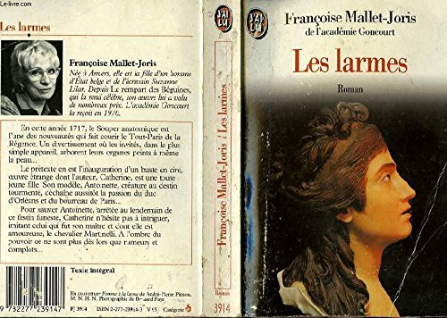 Beispielbild fr Larmes (Les) (LITT�RATURE FRAN�AISE) zum Verkauf von Wonder Book