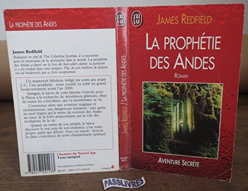 9782277241133: La Prophetie Des Andes. A La Poursuite Du Manuscrit Secret Dans La Jungle Du Perou