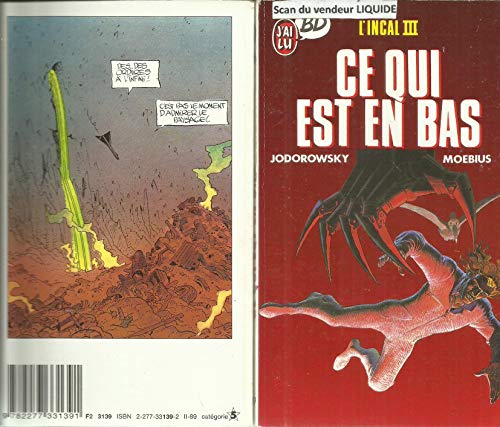 9782277331391: Ce qui est en bas l'incal iii