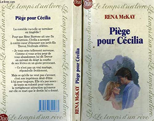 Stock image for Pige pour Ccilia (Duo) [Broch] by Rena McKay Lily Valme for sale by Librairie Th  la page