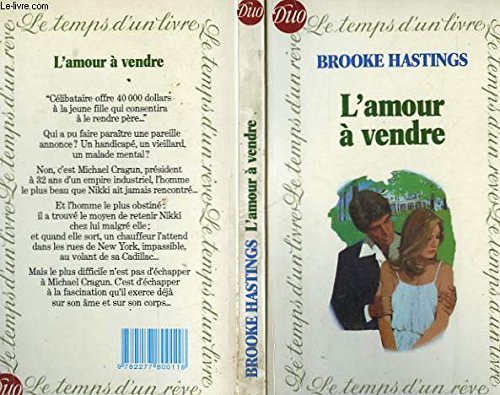 Beispielbild fr L'Amour  vendre (Duo) zum Verkauf von LeLivreVert