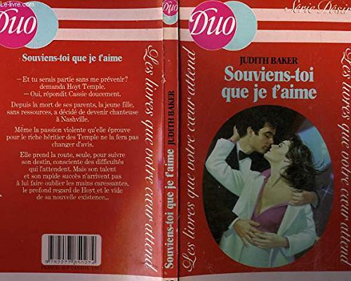 Stock image for Souviens-toi que je t'aime (Duo) for sale by Librairie Th  la page