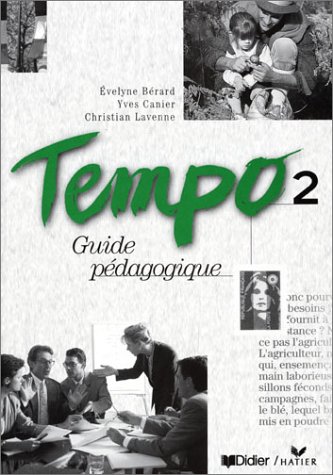 Imagen de archivo de Tempo, 2 : Mthode de franais (Guide pdagogique) a la venta por Ammareal