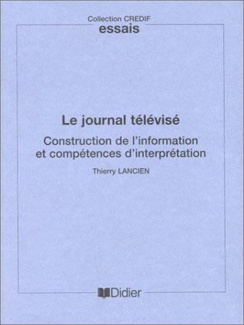 Stock image for Journal televise.(credif essais) didtex for sale by Iridium_Books