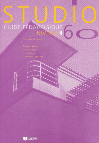 Beispielbild fr Studio 60 Niveau 1: Guide Pdagogique zum Verkauf von Hamelyn