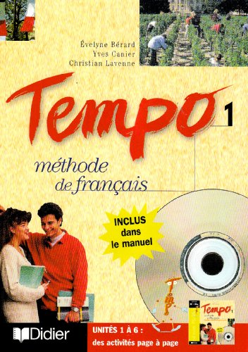 Imagen de archivo de Tempo 1: Methode de francais avec CD-rom PC.MAC a la venta por European Books and Media LLC