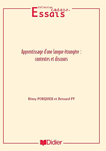 Beispielbild fr Apprentissage d'une langue trangre et contexte - Livre zum Verkauf von Ammareal